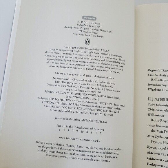 The Gray Ghost (A Sam and Remi Fargo Adventure) Cussler, Clive, Burcell, Robin - Picture 9 of 14